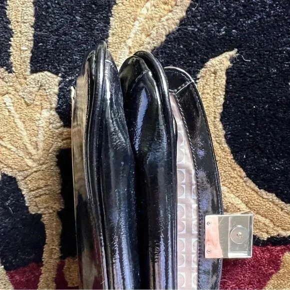 Vintage Liz Claiborne New York Lucky Patent Vegan Leather Clutch - Picture 5 of 14